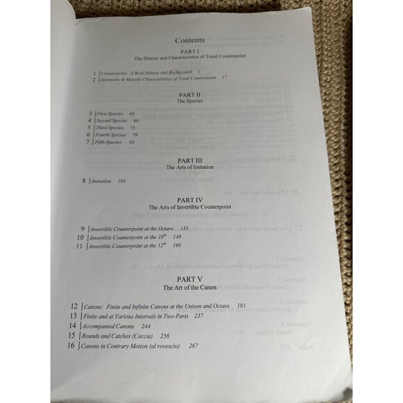 Tonal Counterpoint Third Edition By Kendall Durelle Briggs Paperback - Picture 4 of 6
